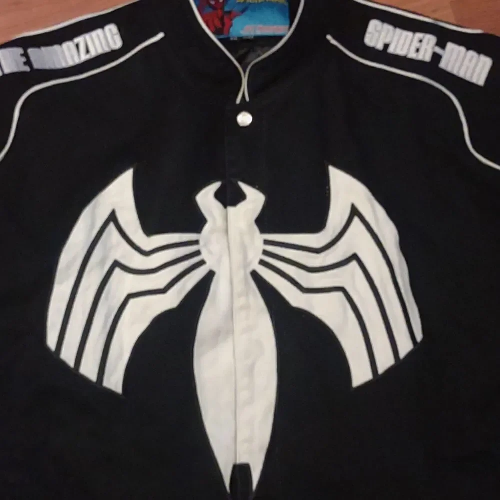 Man Spider man jacket JH design Marvel black and white size 4XL